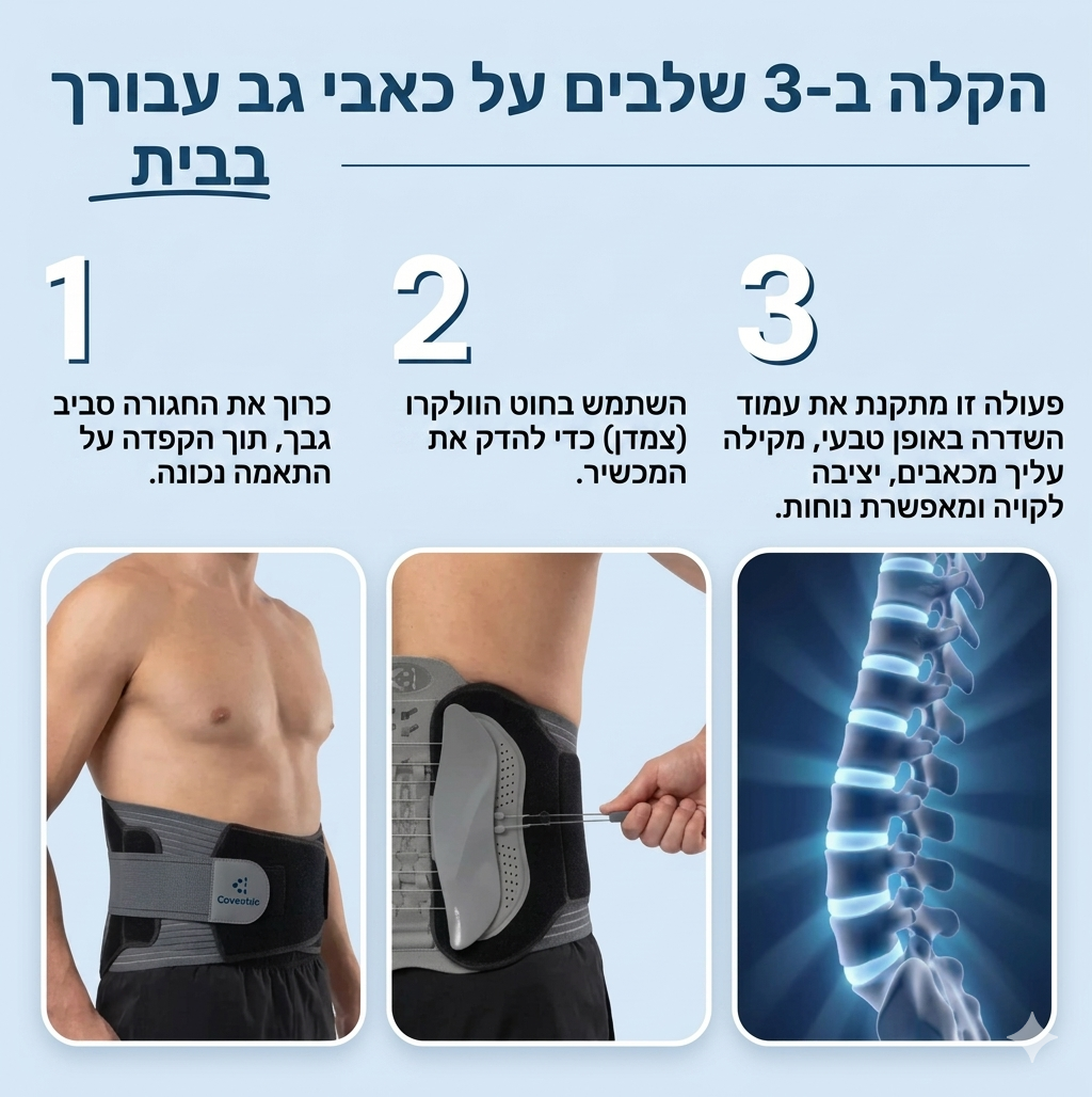 3-step back pain relief routine at home