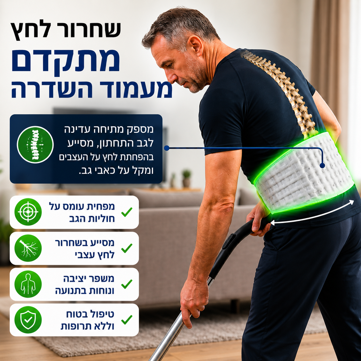 מכשיר מתיחה ושחרור לגב תחתון