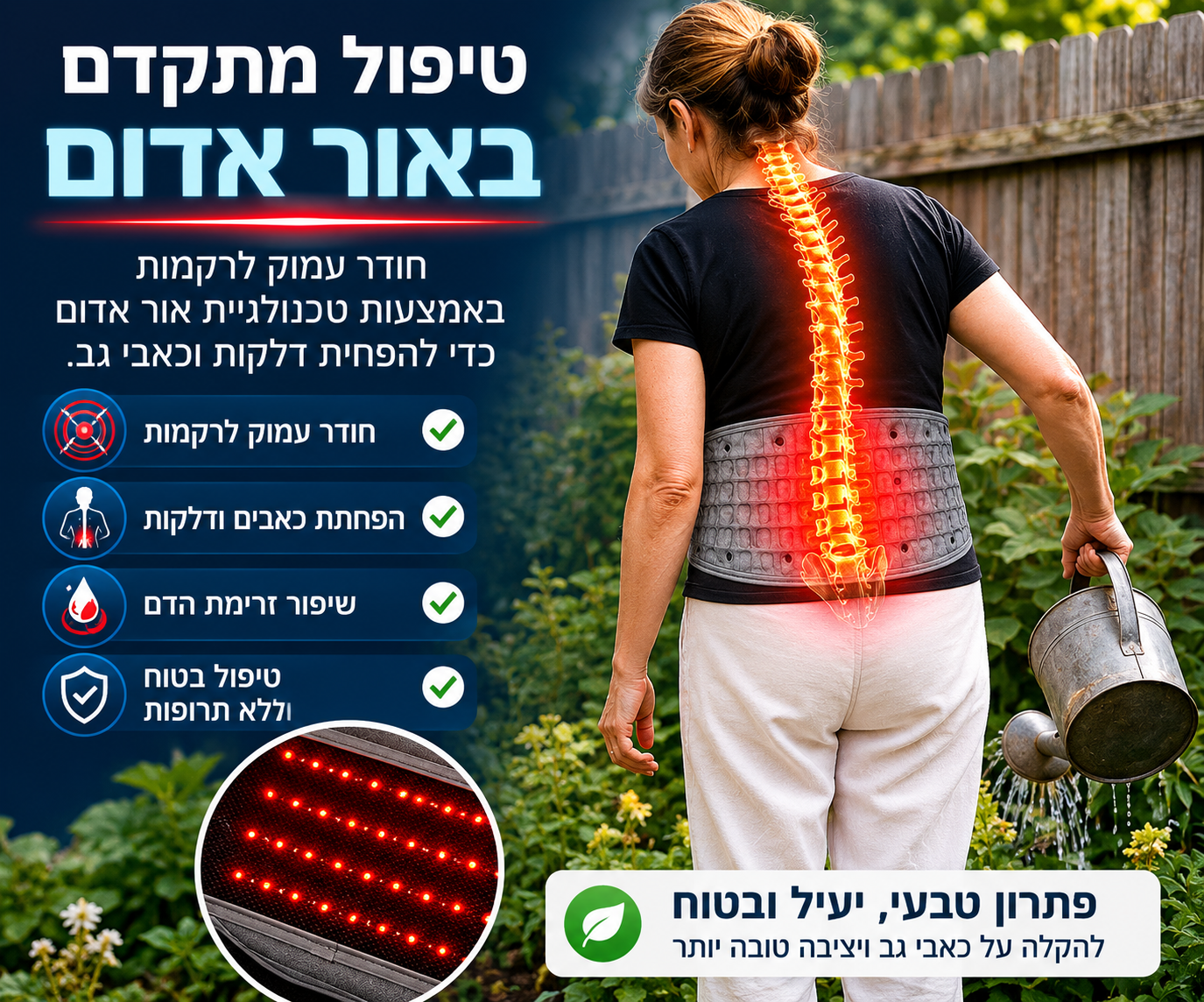 מכשיר מתיחה ושחרור לגב תחתון